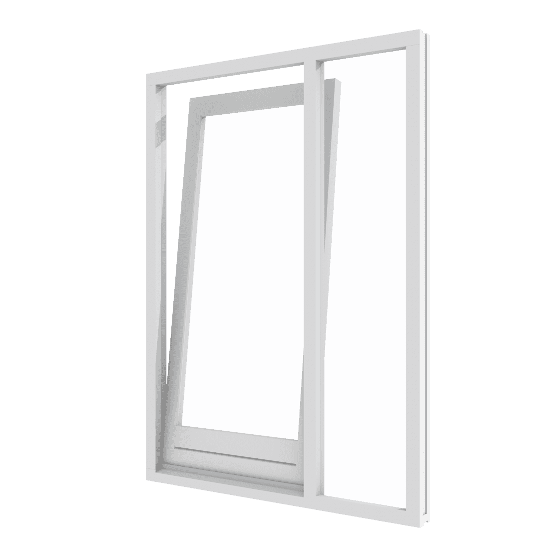 Draaikiepraam met zijlicht aan de rechterzijde.