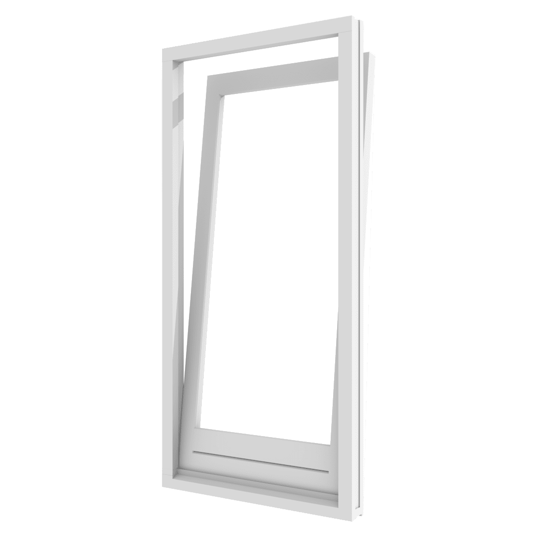 Draaikiepdeur binnendraaiend hout