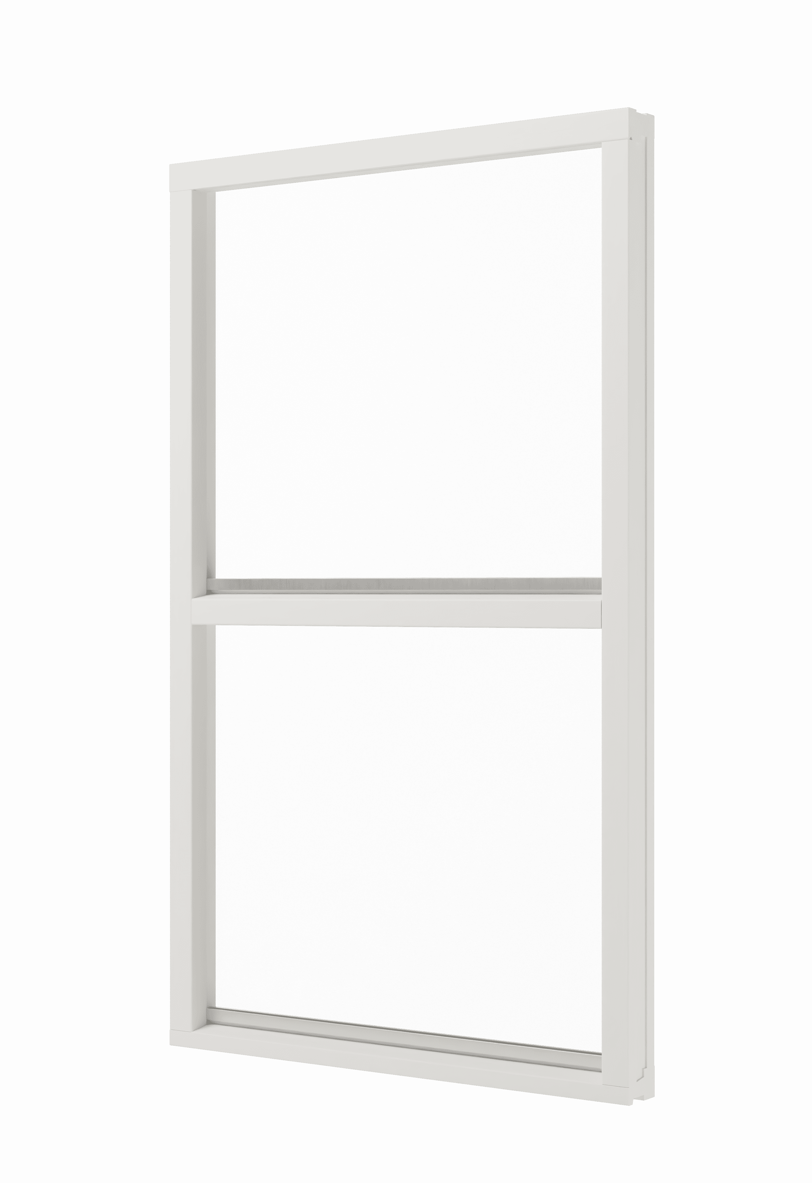 vast glas 2 vakken verticaal mahonie