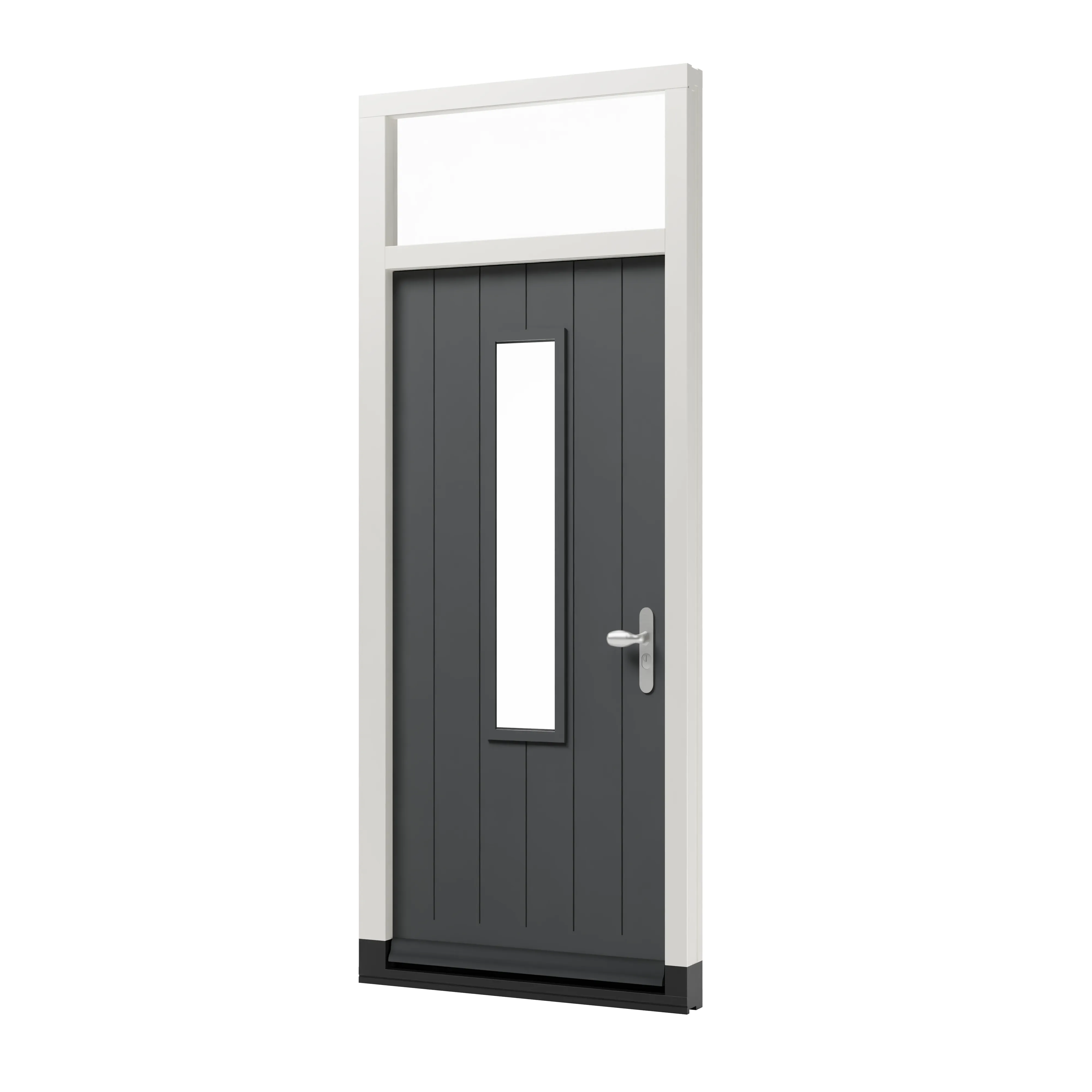 Houten voordeur TH14 voorzien van een bovenlicht