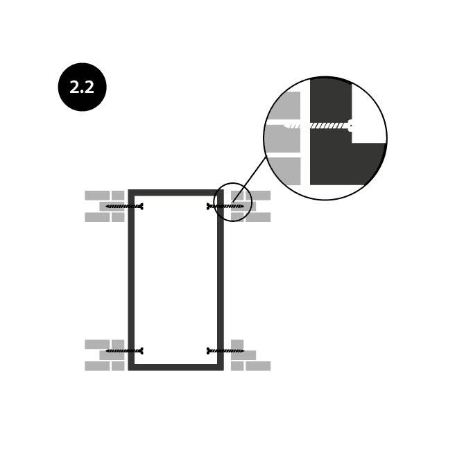 Montagetips: Houten deurkozijn plaatsen met deur. Stap 2.2